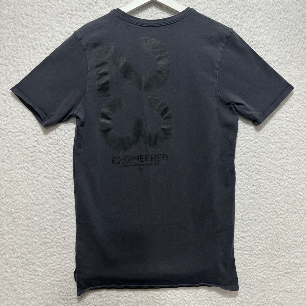 Nike Air Jordan Men's Size S 23 Engineered Heavyweight Black T-Shirt Grey Logo